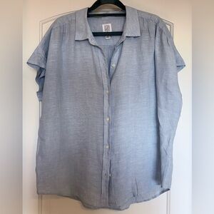 CORE 100% Linen Spring Button Down Shirt size Medium